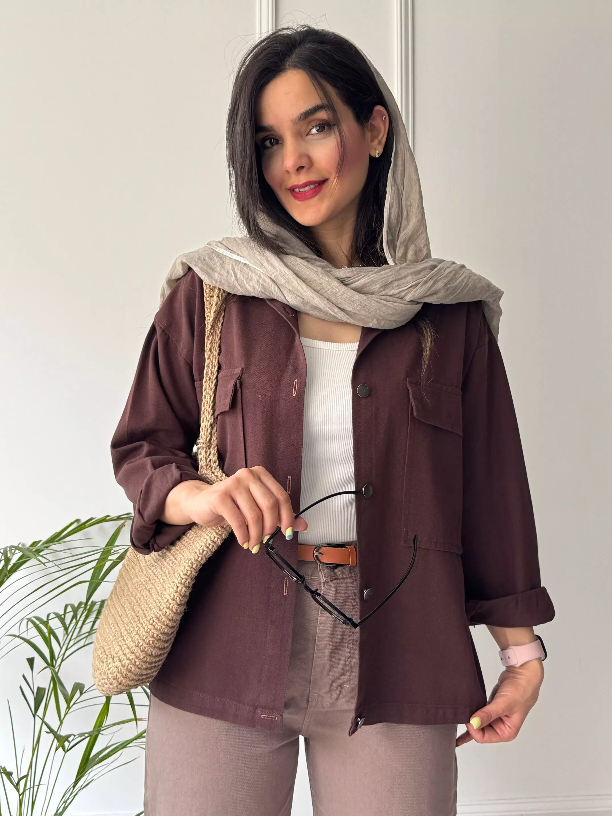 مانتو کتان یاسمین